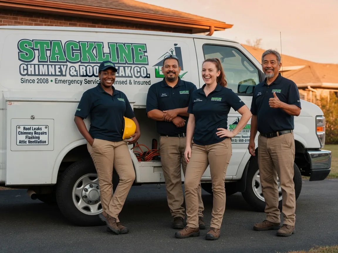 Chimney flashing repair company in Omaha, TX